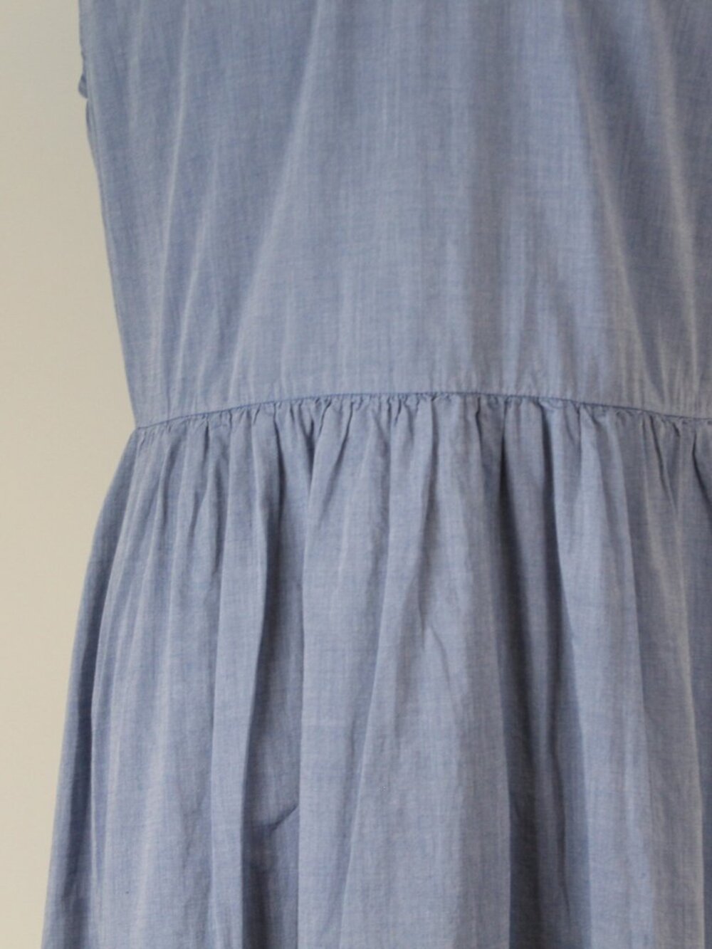 Who What Wear Chambray Shirt Dress M Blue Sleeveless Button Front - Picture 9 of 13